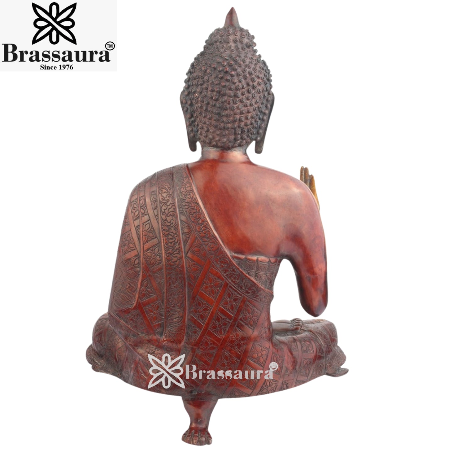 Brass Blessing Buddha  Weight 22 Kg & Height 26 Inch