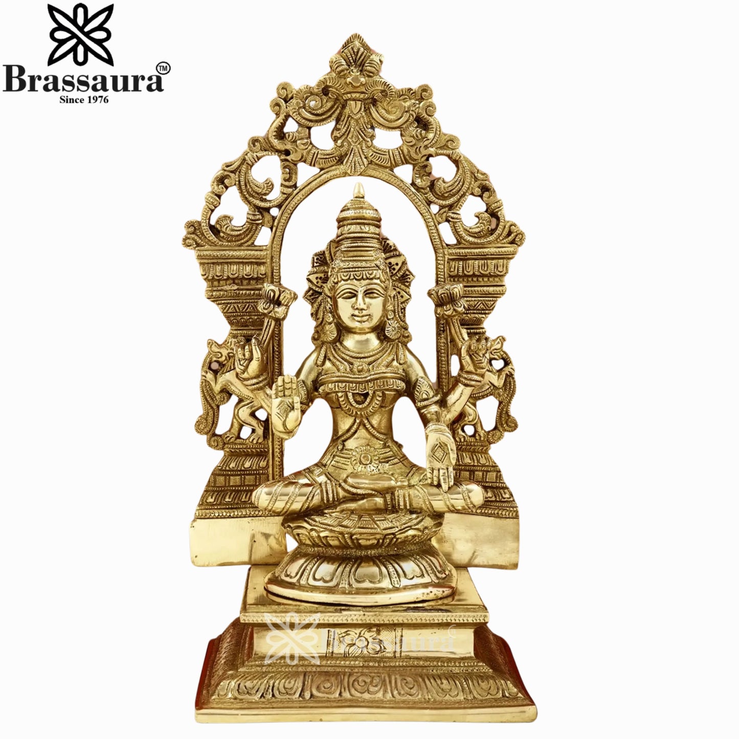 Brass Super fine Lakshmi Ganesh Murti Weight 8 Kg And Height 13 Inch
