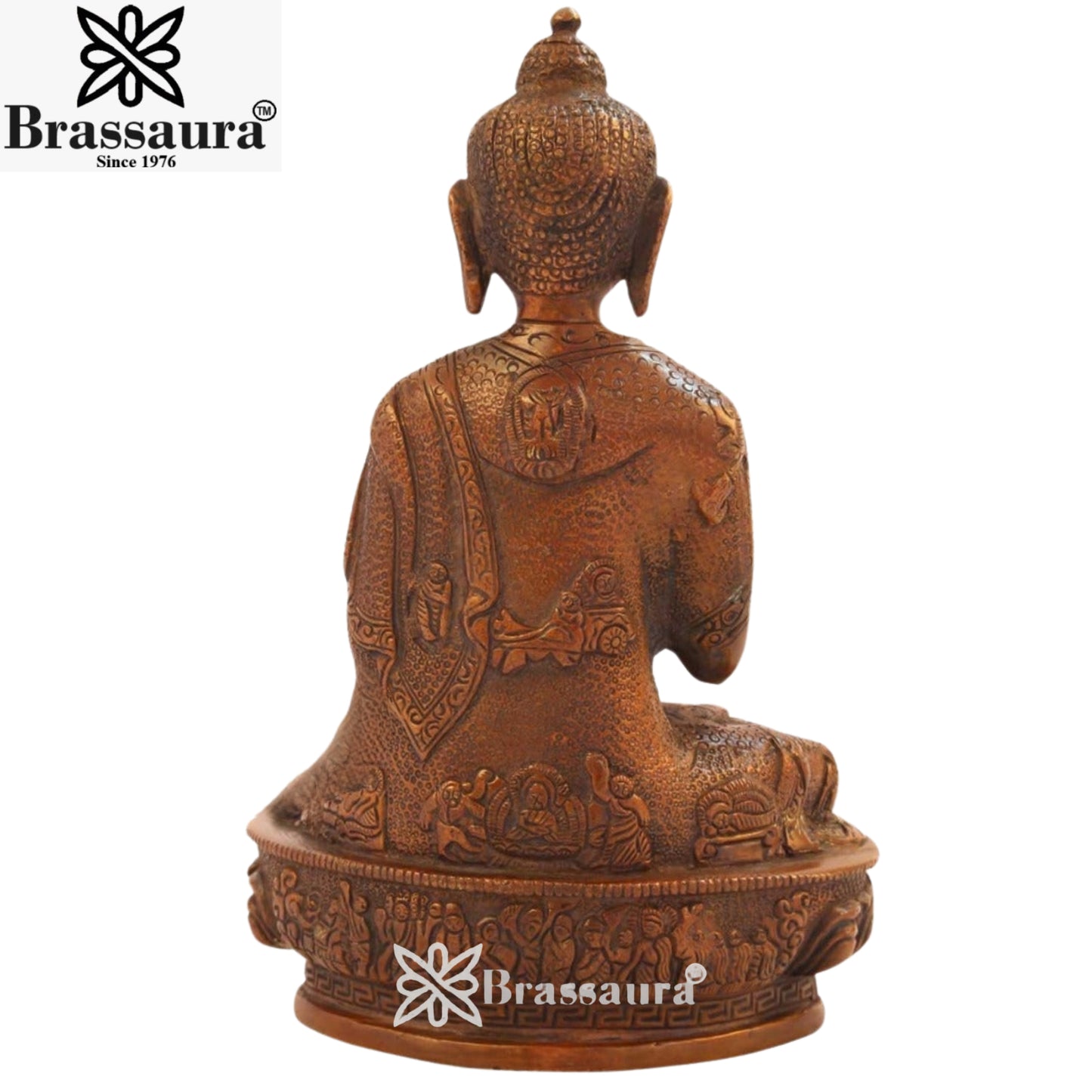 Brass Classic Buddha Weight 1.7 Kg & Height 8 inch
