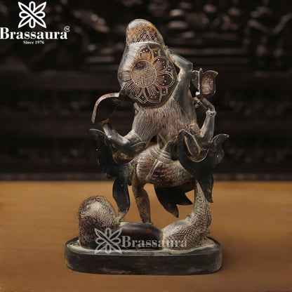 Brass Aardhnareshwar Statue Weight 7.46 Kg And Height 16.5 Inch