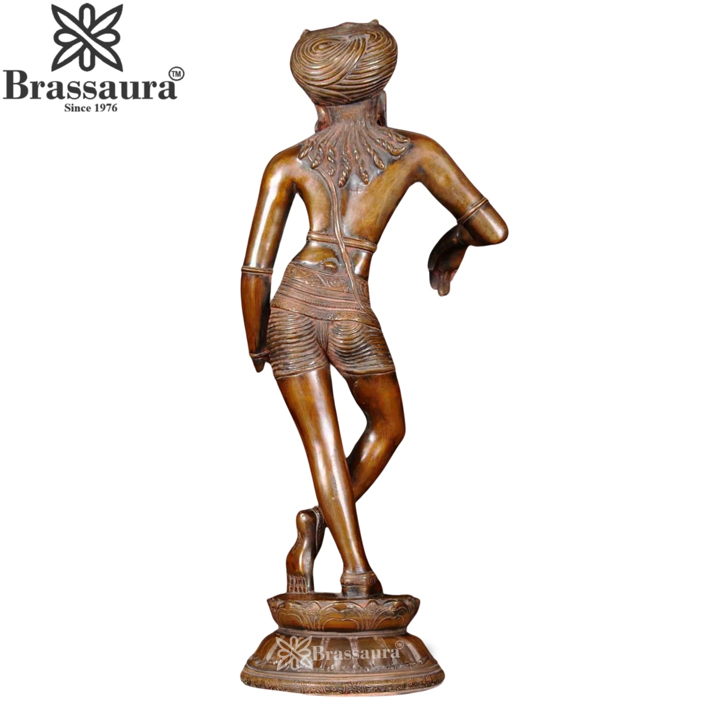 Brass Lord Katyavalambita Shiva Statue Weight 2.46 Kg And Height 11 Inch