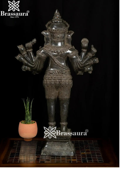 Bronze Ganesha Statue Weight 9 Kg And Height 25 Inch
