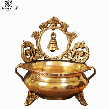 Brass Urli For Home Décor And Gift Items Weight 1.3 kg Height 7 Inch