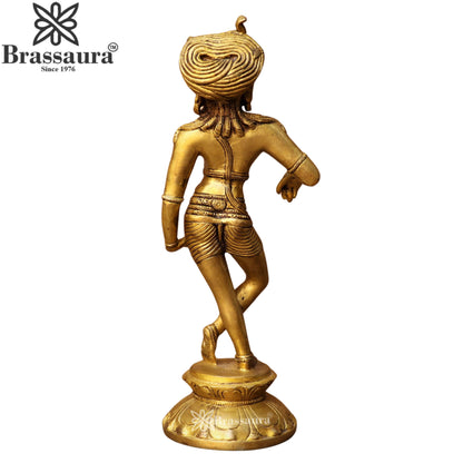 Brass Lord Katyavalambita Shiva Statue Weight 2.46 Kg And Height 11 Inch