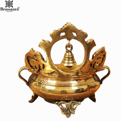 Brass Urli For Home Décor And Gift Items Weight 1.3 kg Height 7 Inch