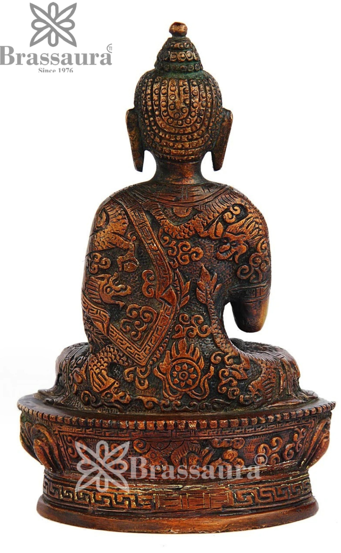 Brass Blessing Buddha Weight 1 kg & Height 7 Inch