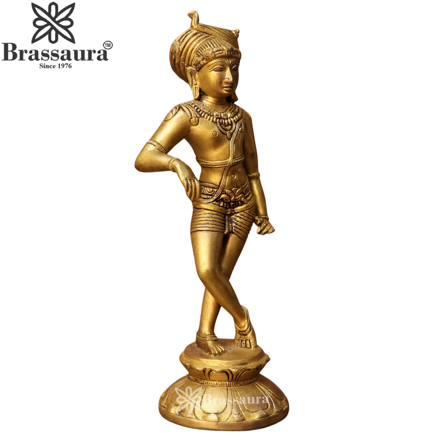Brass Lord Katyavalambita Shiva Statue Weight 2.46 Kg And Height 11 Inch