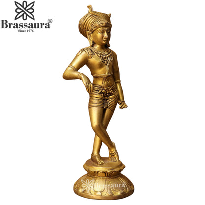 Brass Lord Katyavalambita Shiva Statue Weight 2.46 Kg And Height 11 Inch