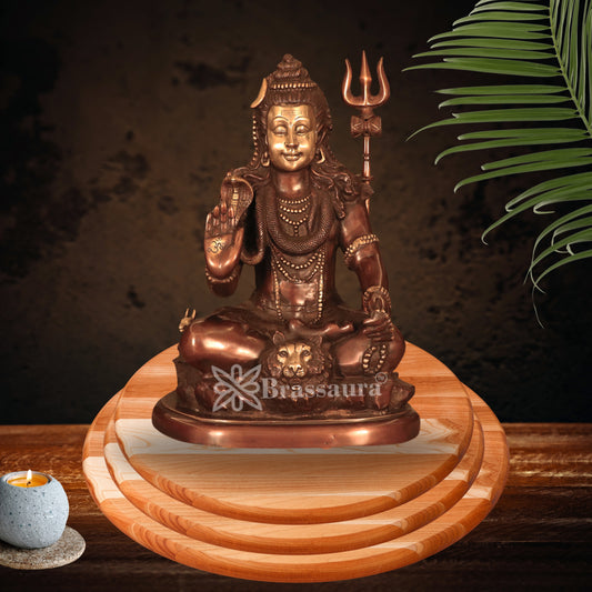 Brass Lord Shiva Statue Weight 18 Kg And Height 20 Inch