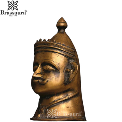 Brass Shiva Mukhlingam Statue Weight 6.4 Kg And Height 14 Inch