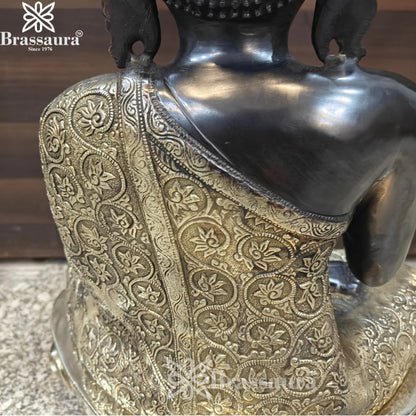 Brass Blessing Buddha Weight 24 kg & Height 21 Inch