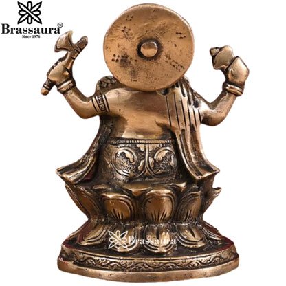Brass Ganesha Statue Weight 1 Kg & Height 5 Inch
