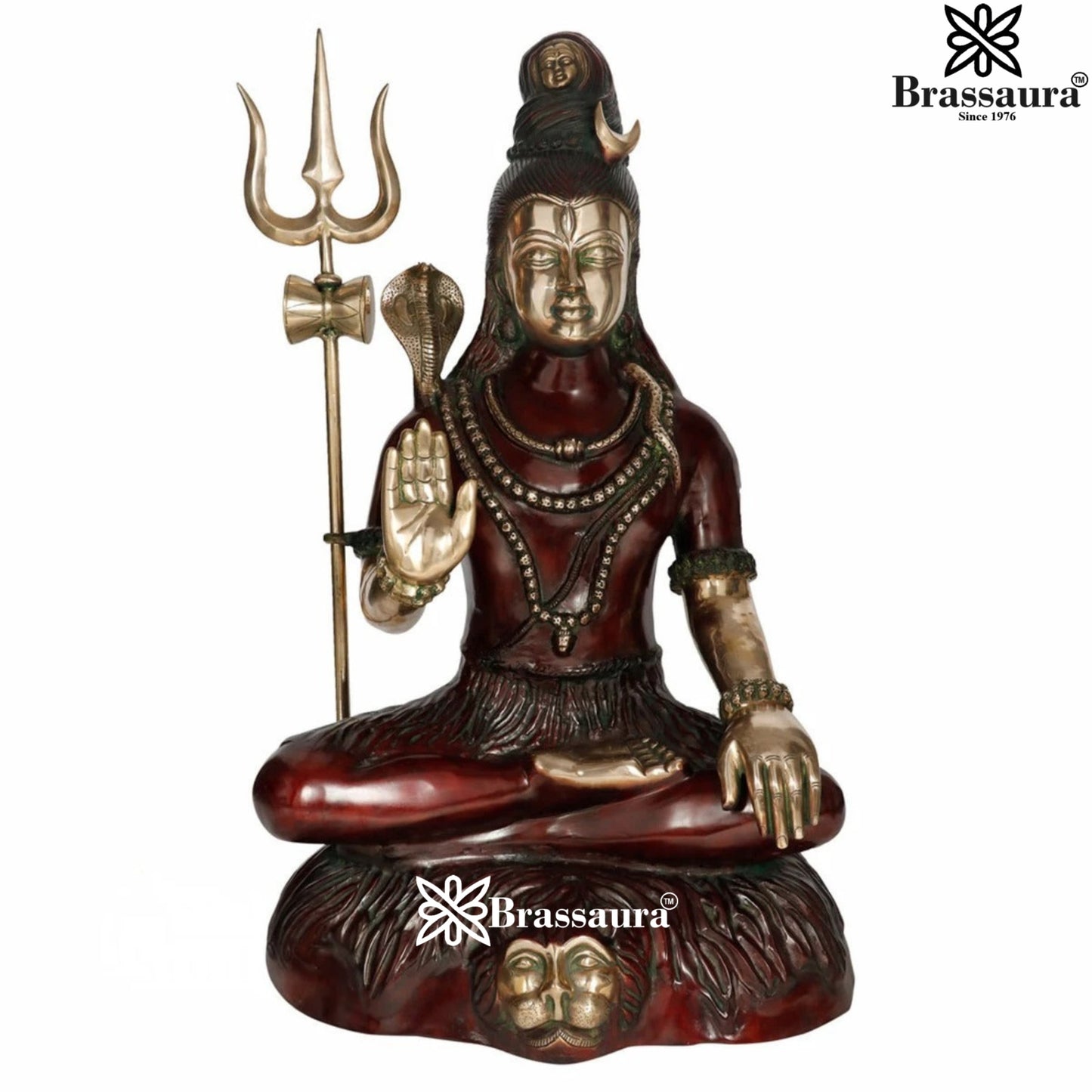 Brass  Artistic Shiva Weight 35 Kg & Height 34 Inch