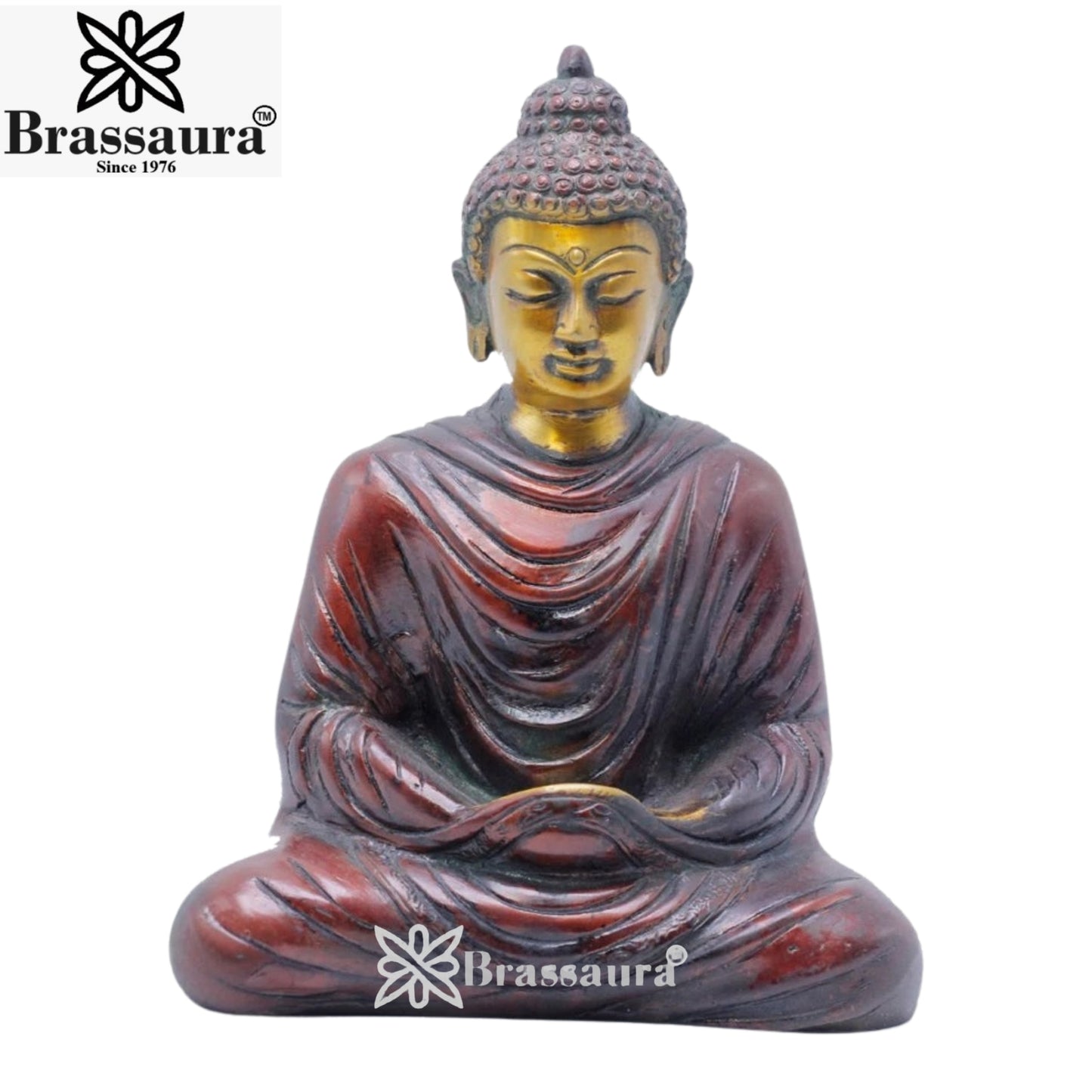 Brass Classic Buddha Weight 1.9 kg & Height 7 Inch