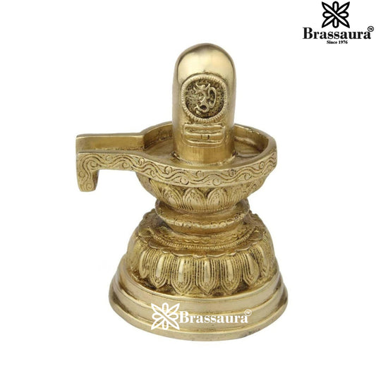 Brass Antique Shivling Weight 2 Kg & Height 7 Inch