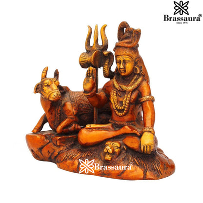 Brass Artistic Shiv Weight 2.2 Kg & Height 6 Inch