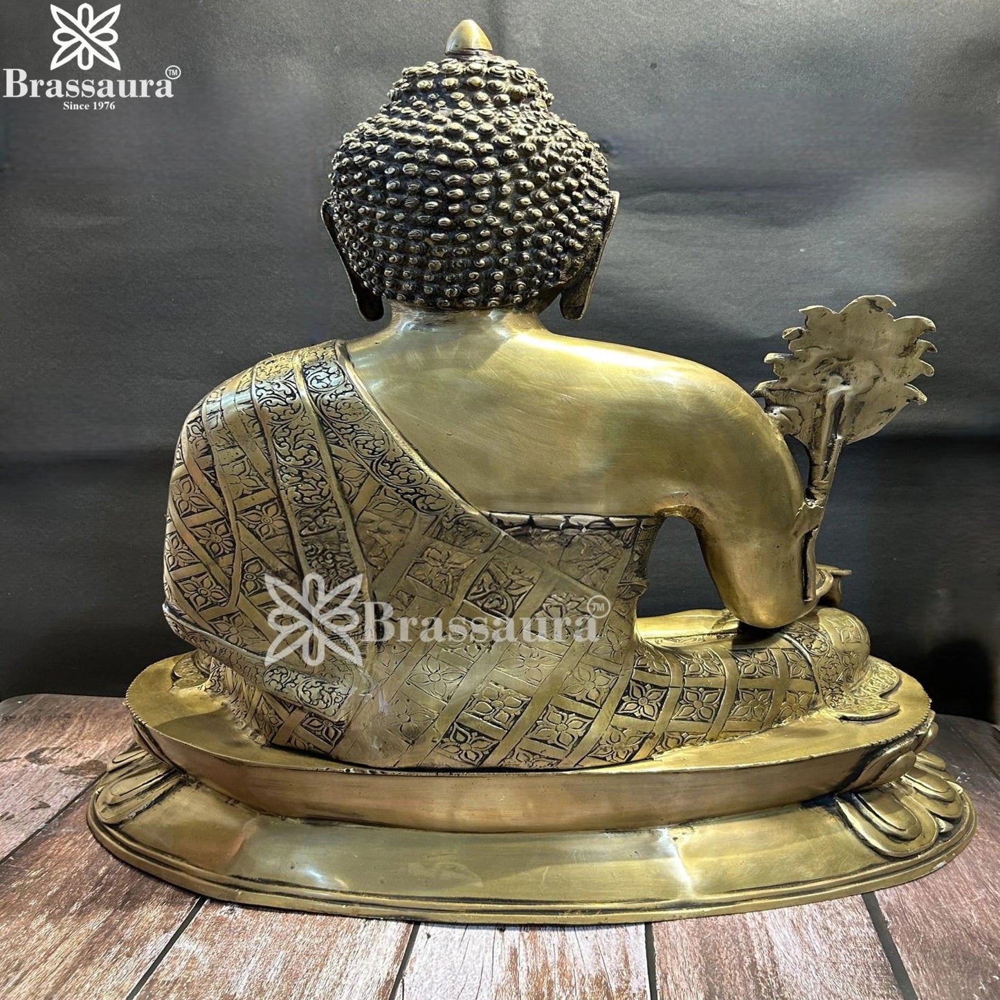 Brass Bhumisprasa Buddha Weight 32 kg & Height 28 Inch