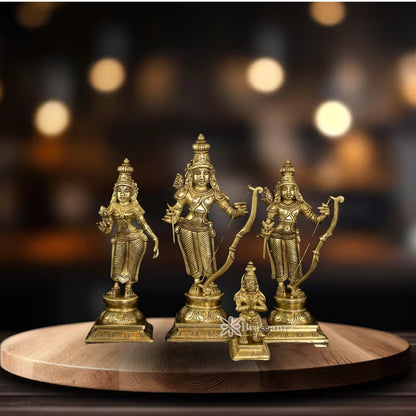 Brass Ram Darbar Statue Weight 8.1 Kg