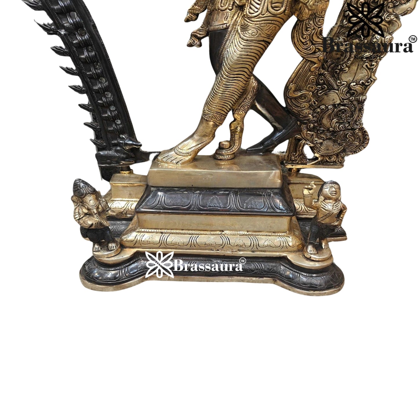Brass Dual Color Aardhnareshwar Statue Weight 25 kg & Height 29 Inch