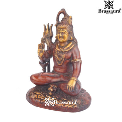 Brass Vintage Shiva Weight 1.8 Kg & Height 8 Inch