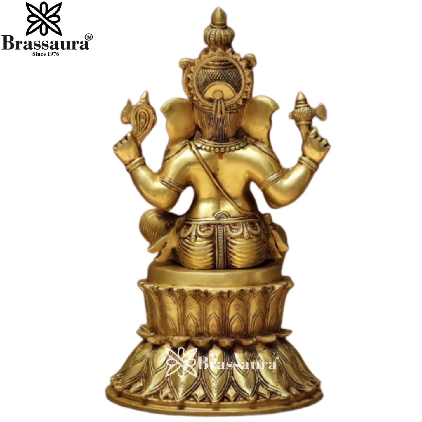 Brass Super fine Ganesha Statue Weight 9.5 Kg & Height 15 Inch