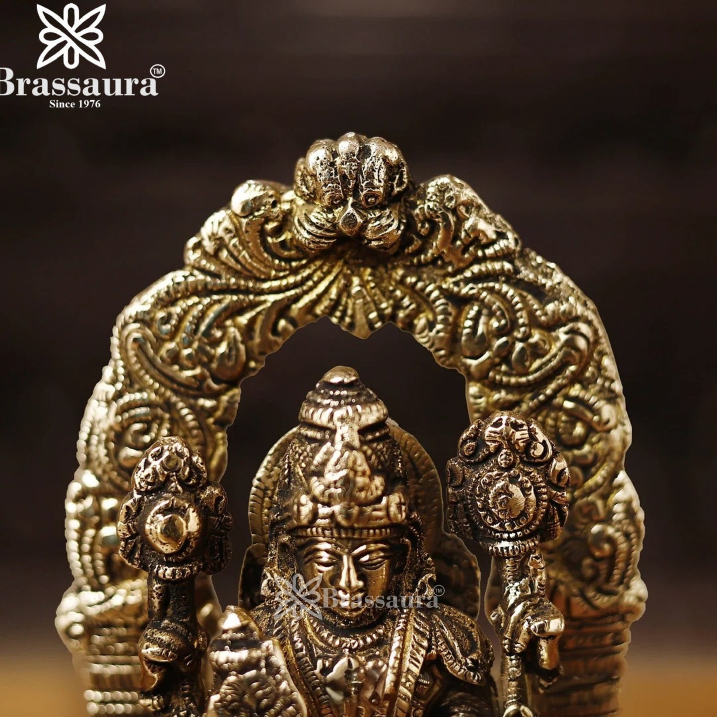 Brass Vishnu Statue Weight 1.83 Kg And Height 9 Inch
