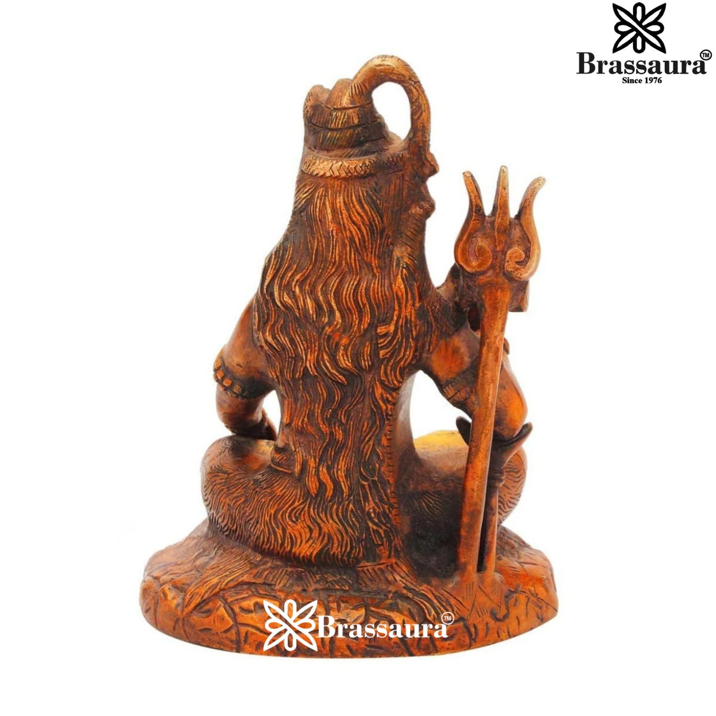 Brass Antique Shiva  Weight 1.8 Kg & Height 7 Inch