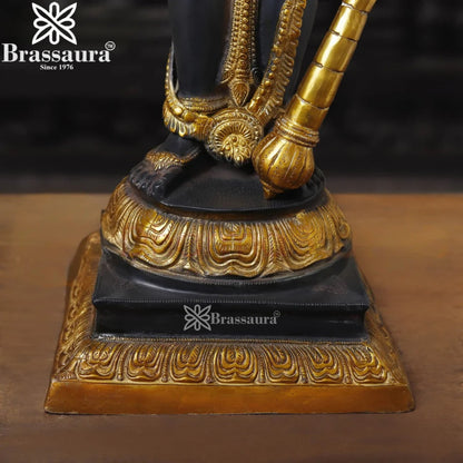 Brass Vishnu Statue Weight 31.77 Kg And Height 41 Inch