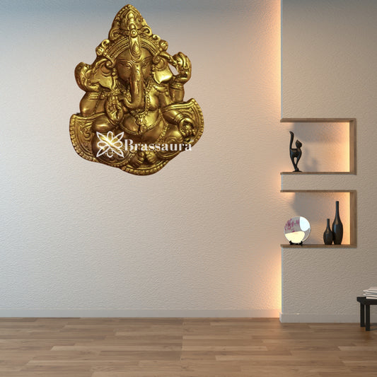 Brass Ganesha Statue Weight 1 Kg And Height 8 Inch