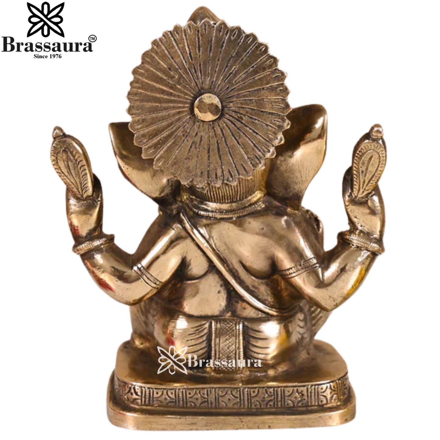 Brass Ganesha Statue Weight 3 Kg & Height 8 Inch