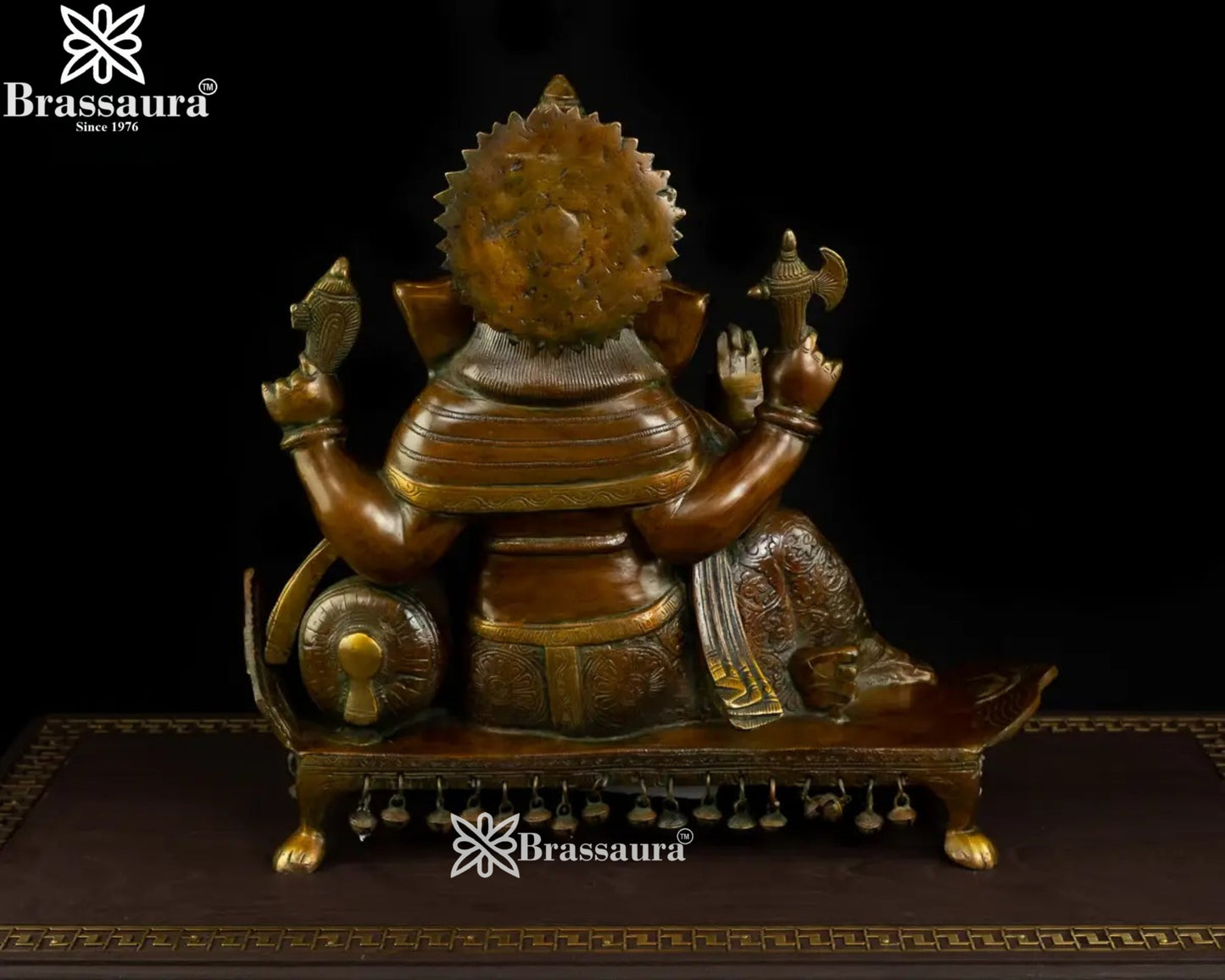 Brass Ganesha Statue Weight 15 Kg And Height 16 Inch
