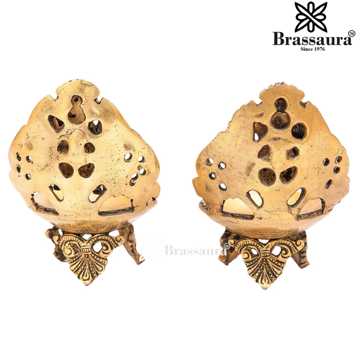 Brass Antique Lakshmi Ganesh Weight 1.4 Kg & Height 5 Inch
