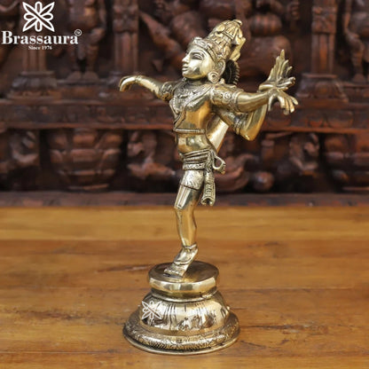 Brass Dancing Natraj Statue Weight 4.28 Kg And Height 13.5 Inch