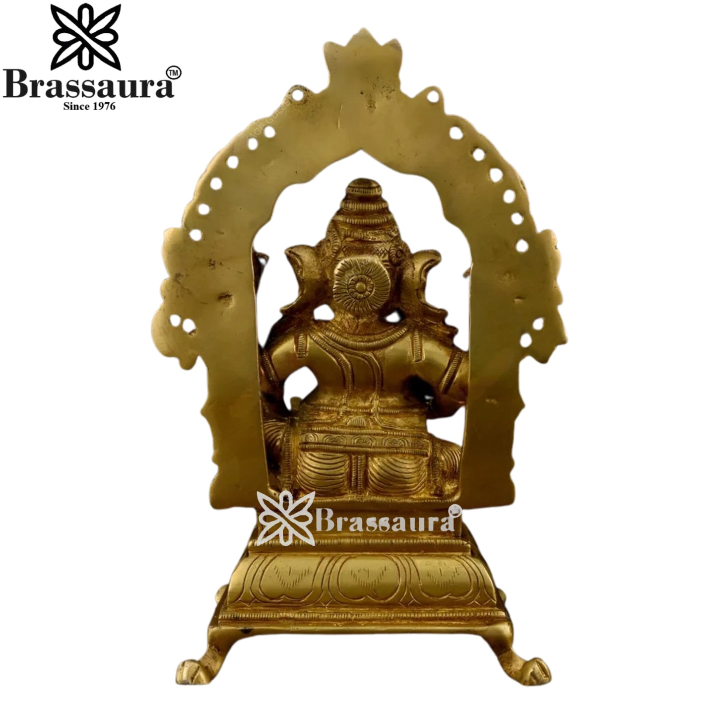 Brass Music Ganesha Play Tabla Statue Weight 1.98 Kg And Height 7.8 Inch