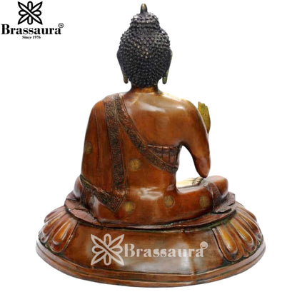 Brass Classic Buddha Weight 33 Kg & Height 28 Inch
