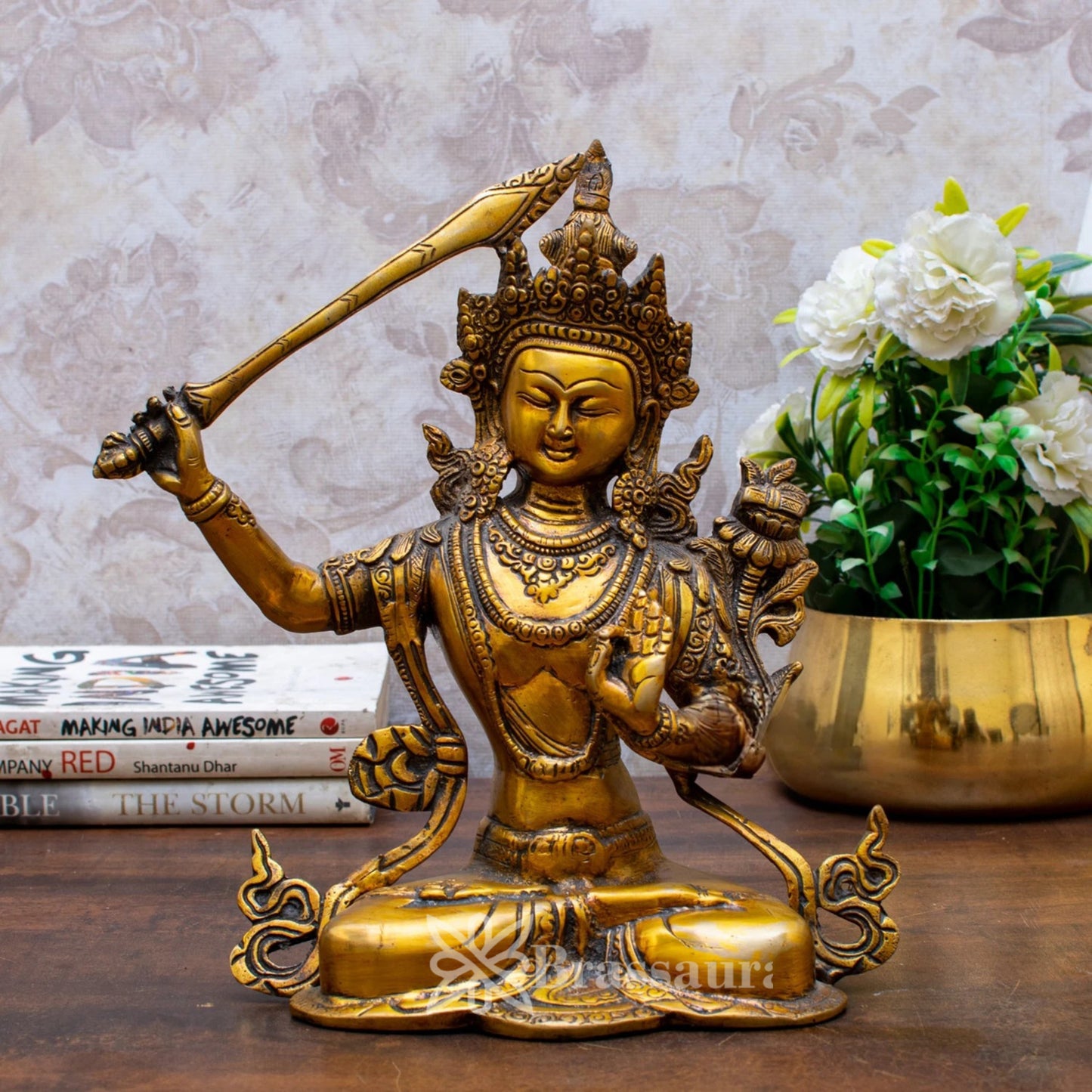 Brass  Artistic Tara Weight 11 Kg & Height 15 Inch
