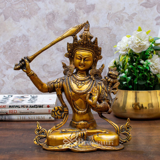 Brass  Artistic Tara Weight 11 Kg & Height 15 Inch