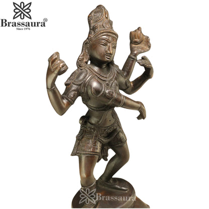 Brass Lord Shiva Tandav Statue Weight 3 Kg And Height 11 Inch