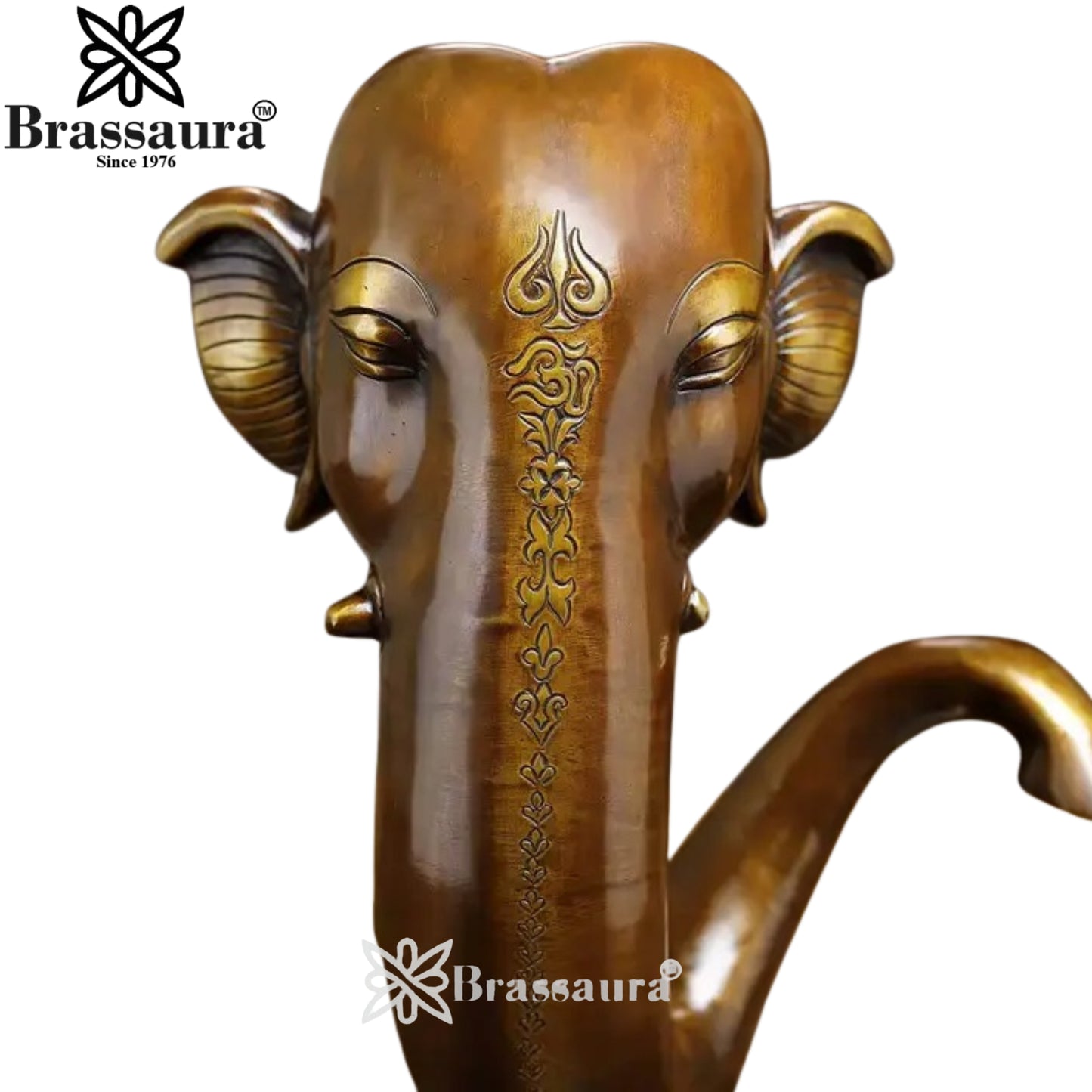Brass Ganesha Statue Weight 12.17 Kg And Height 17 Inch