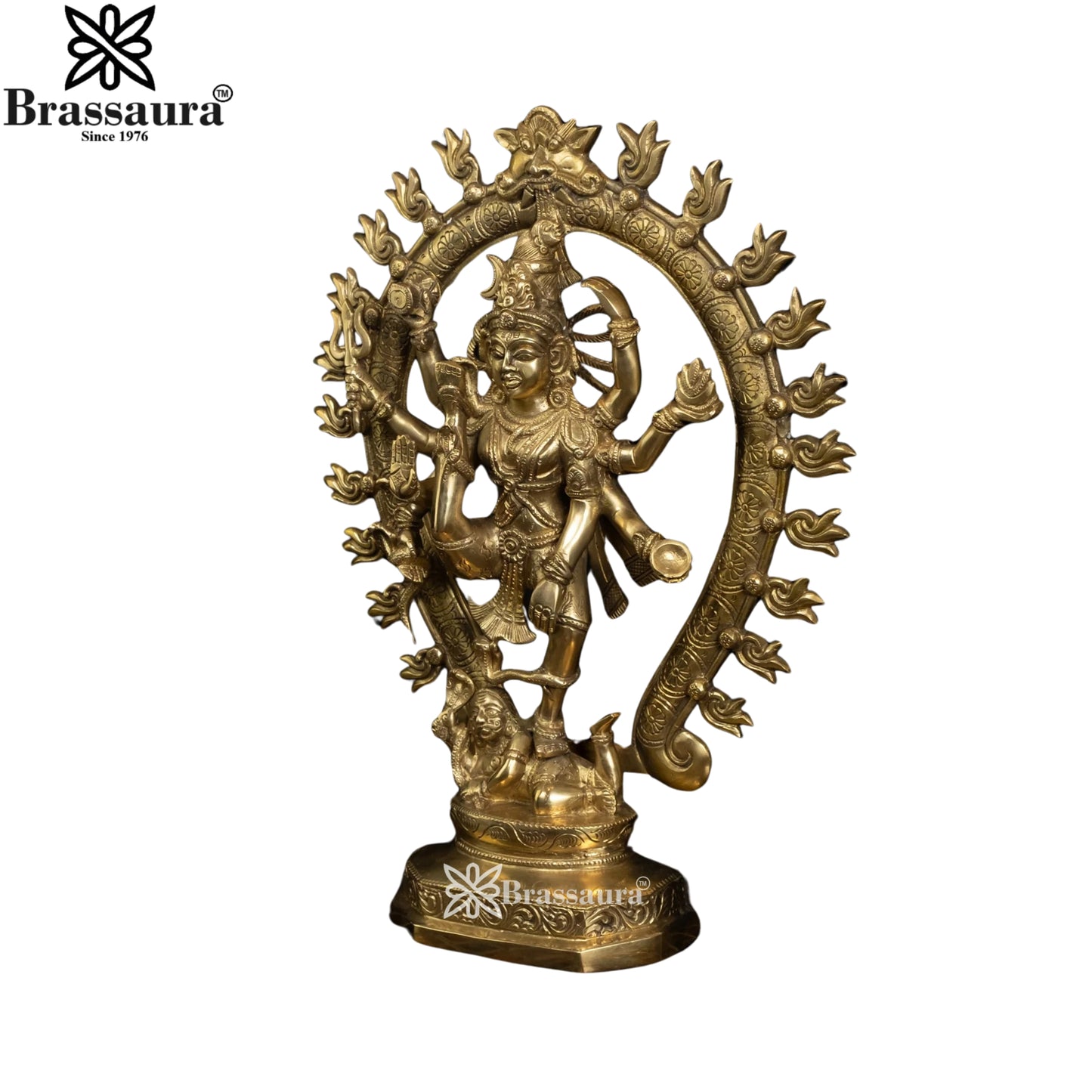 Brass Dancing Natraj Statue Weight 6.5 Kg And Height 16.5 Inch