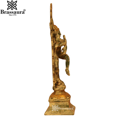 Brass Dancing Natraj Statue Weight 4.1 Kg And Height 14 Inch