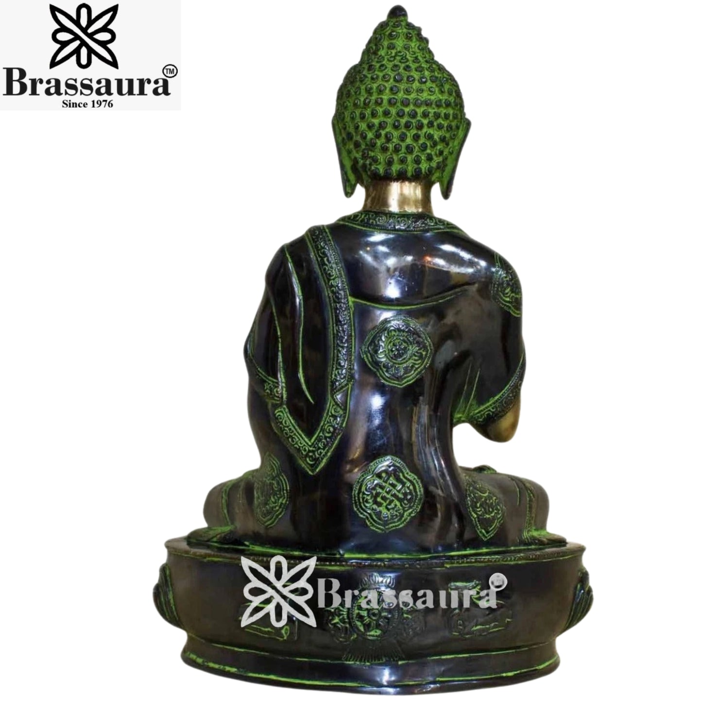 Brass Vintage  Buddha Weight 11 Kg & Height 17 Inch