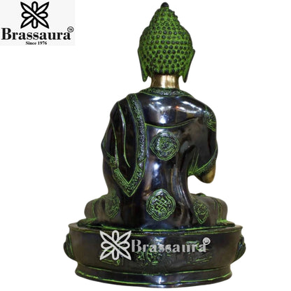 Brass Vintage  Buddha Weight 11 Kg & Height 17 Inch
