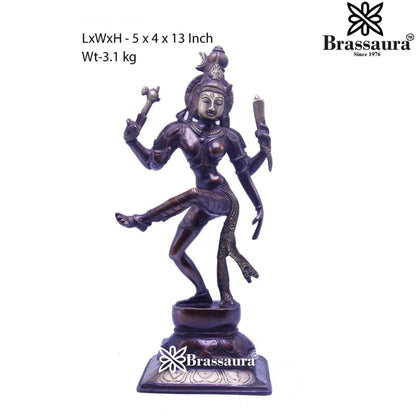Brass Elegant Aardhnareshwar Statue Weight 3.1 kg & Height 13 Inch