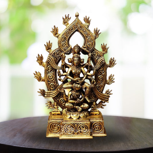 Brass Kamakhya Kali Statue Weight 5 Kg And Height 12.5 Inch