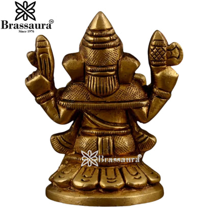 Brass Ganesha Statue Weight .077 Kg And Height 2.7 Inch