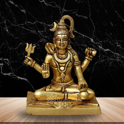Brass Superfine Lord Shiva Statue Weight 2 Kg And Height 6 Inch
