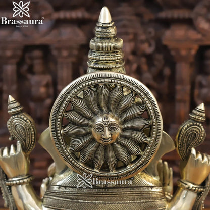 Brass Ganesha Weight 22.26 Kg & Height 20 Inch