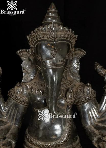 Bronze Ganesha Statue Weight 9 Kg And Height 25 Inch
