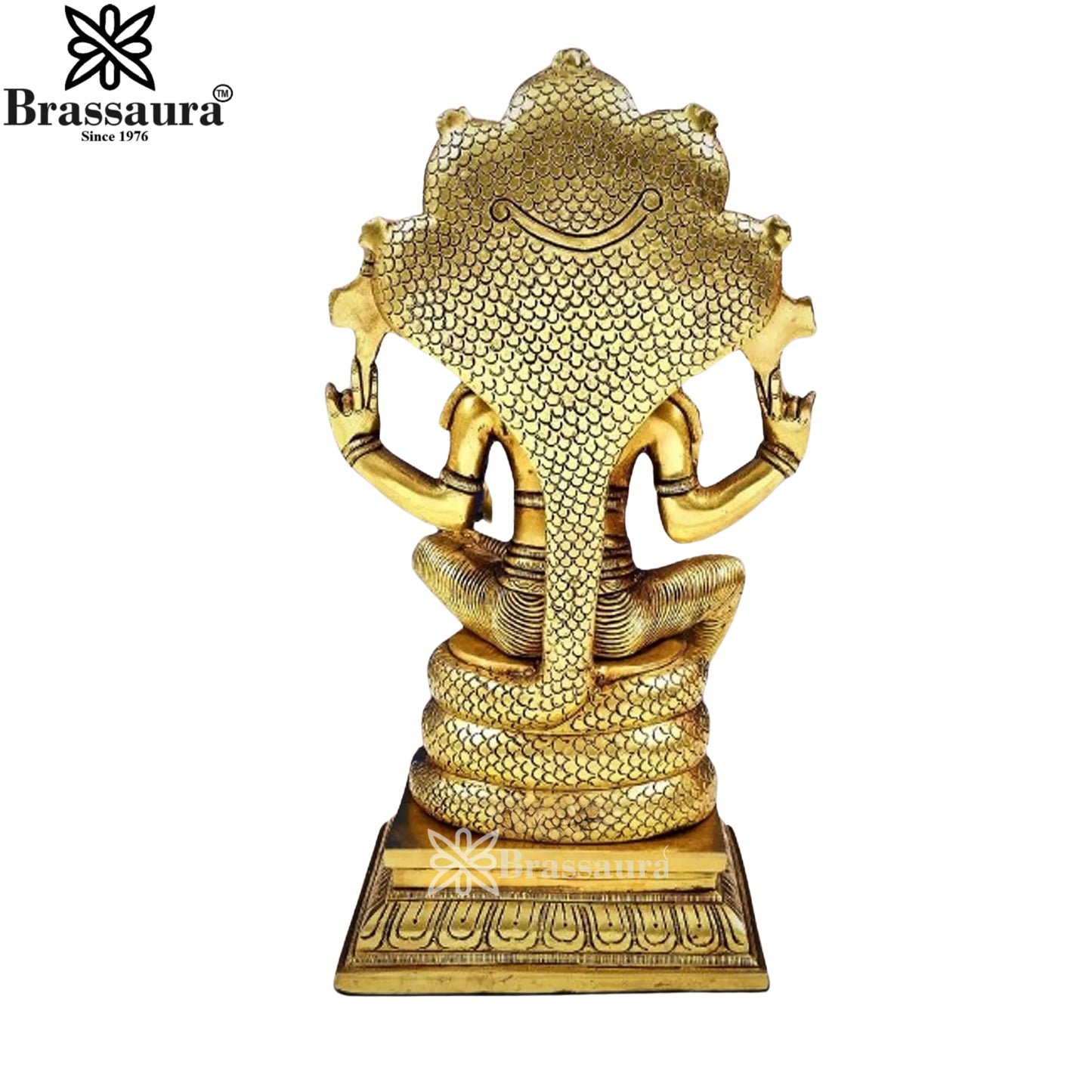 Brass Super fine Vishnu Statue Weight 8.7 Kg And Height 15 Inch
